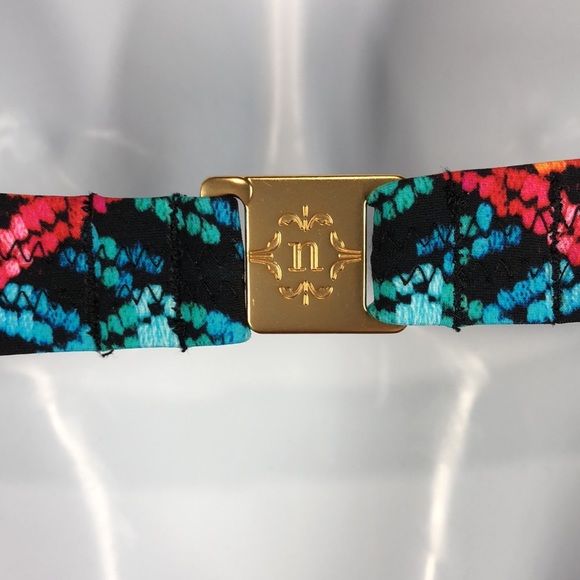 NWT Nanette Lepore multi color onepiece swimsuit S - Picture 8 of 13